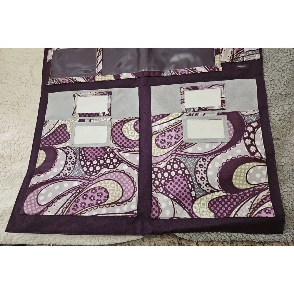 Thirty-One 31 Hang Up Home Organizer Purple Patchwork Paisley 41